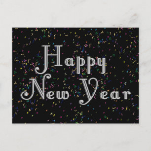 Happy New Year Text Design Feiertagspostkarte