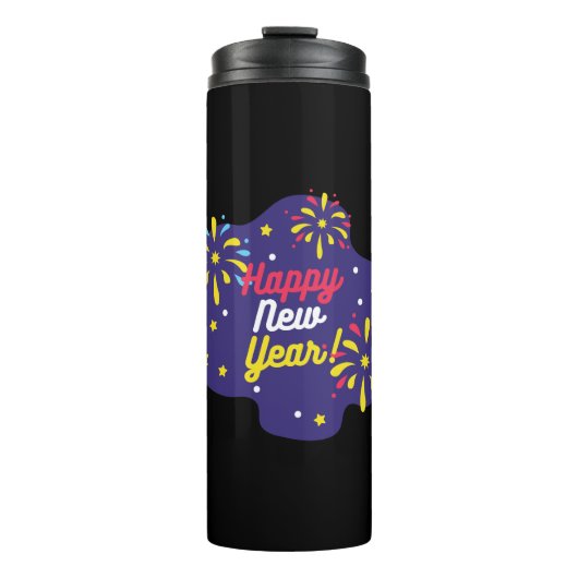 Happy New Year Thermosbecher (Vorderseite)