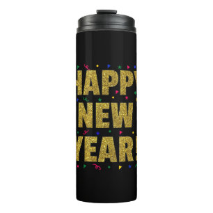 Happy New Year Thermosbecher