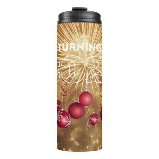 Happy New Year Thermosbecher (Vorderseite)