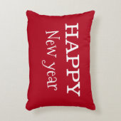 "Happy New Year" Throw Accent Pillow Dekokissen (Vorderseite(Vertikal))