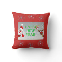 Happy New Year Throw Pillow