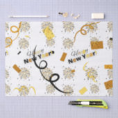 Happy New Year Tissue Paper Seidenpapier (Handwerk)