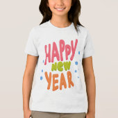 Happy New Year Tri-Blend Shirt (Vorderseite)