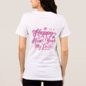 Happy New Year Tri-Blend Shirt (Rückseite)