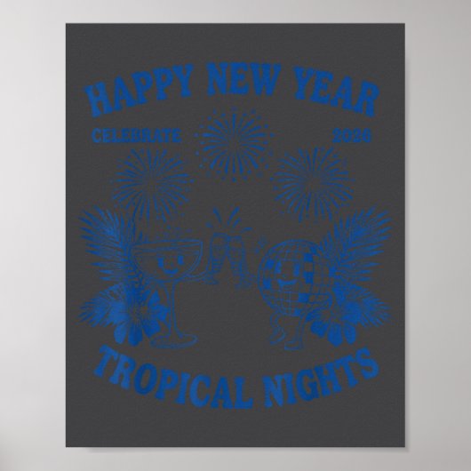 Happy New Year Trocal Nights 2026 Celebration Poster (Vorne)