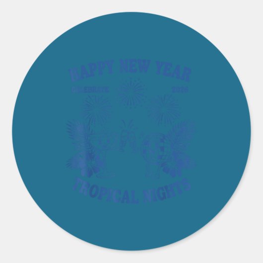 Happy New Year Trocal Nights 2026 Celebration Runder Aufkleber (Vorderseite)