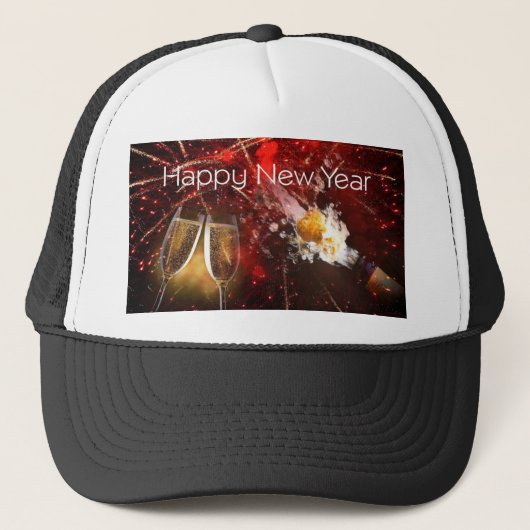 Happy-New-Year- Truckerkappe (Vorderseite)