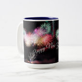 Happy new year Two-Tone coffee Tasse 2025 (Vorderseite Links)