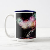 Happy new year Two-Tone coffee Tasse 2025 (Links)