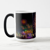 Happy New Year Two-Tone-Kaffee-Tasse Verwandlungstasse (Links)
