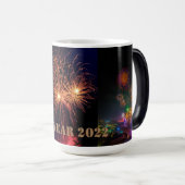 Happy New Year Two-Tone-Kaffee-Tasse Verwandlungstasse (VorderseiteRechts)
