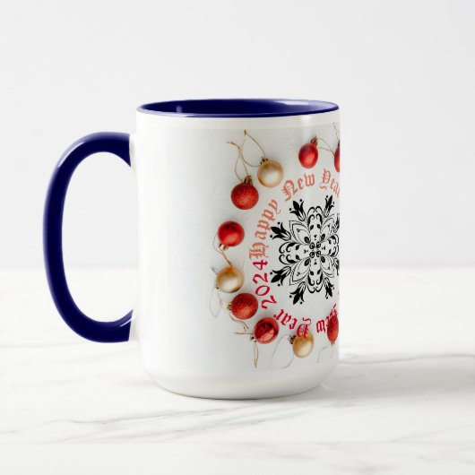 Happy New year Two-Tone-Tasse Tasse (Links)