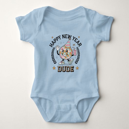 Happy New Year Typ Baby Boy Bodysuit Gift Baby Strampler (Vorderseite)