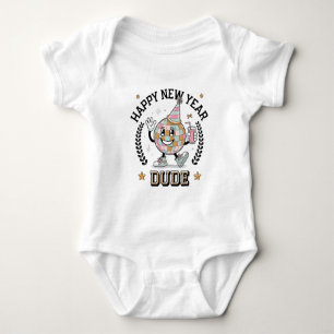 Happy New Year Typ Baby Boy Bodysuit Gift (W) Strampler