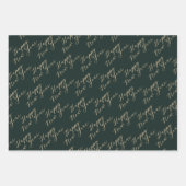 Happy New Year Typografy Minimal Geschenkpapier Set (Vorderseite 2)