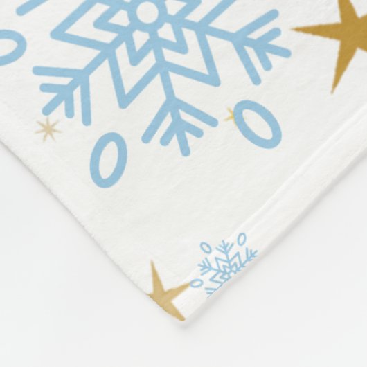 Happy New Year Typography Celebration Fleecedecke (Ecke)