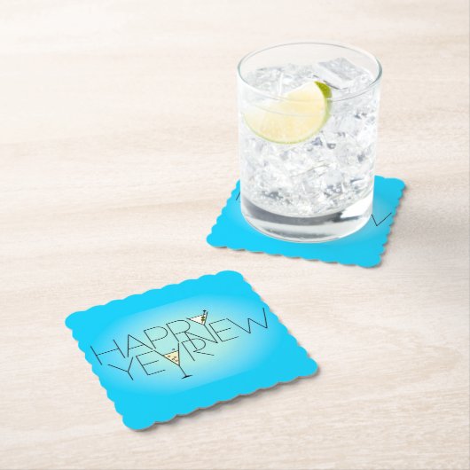 Happy New Year Untersetzer (Vor Ort)