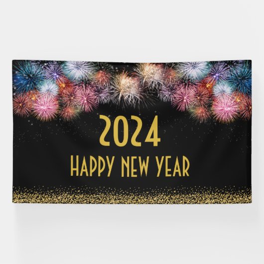 Happy New Year Wall Banner (Horizontal)