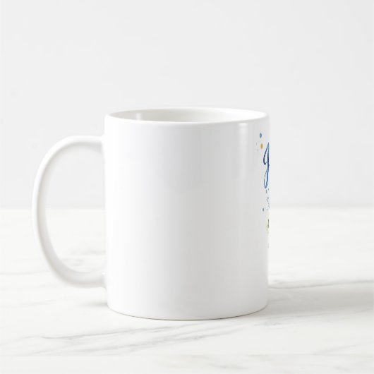 Happy New Year Watercolor Coffee Mug Kaffeetasse (Links)