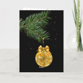 Happy New Year, Weihnachten Tree Gold Dekorationen (Rückseite)