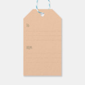 Happy New Year ・ Weihnachtsbaum Vintagen Winter Geschenkanhänger (Rückseite)