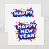 HAPPY NEW YEAR Winter (Vorne/Hinten)