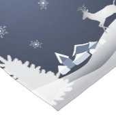 Happy New Year! Winter Fairy Tale Fantasy blue Großer Tischläufer (Ecke)