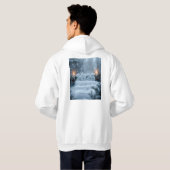 happy new year winter scene hoodie (Schwarz voll)