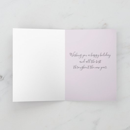 Happy New Year Winter Snow House Karte (Innenseite)