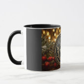 happy new year wishes on a festive background tasse (Links)