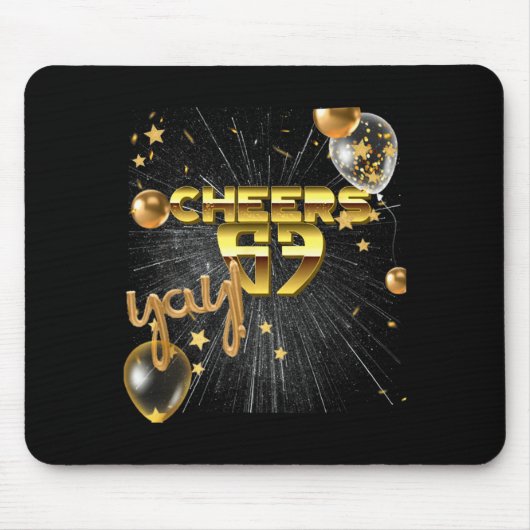 Happy New Year With A 6 7 Zoomer Meme Vibe. 2026 C Mousepad (Vorne)