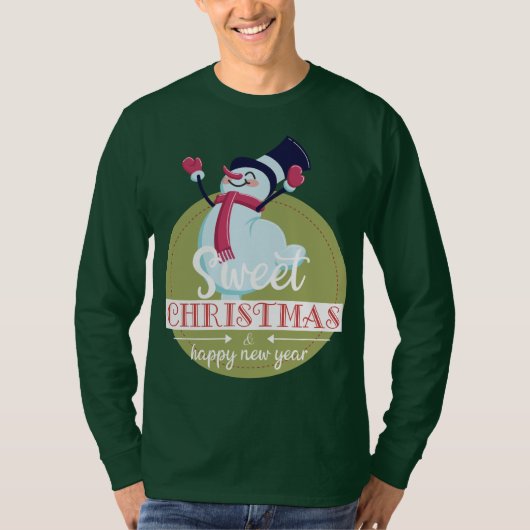 Happy New year with Christmas T-Shirt (Vorderseite)