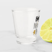 Happy New Year Word Art Schnapsglas (Links)