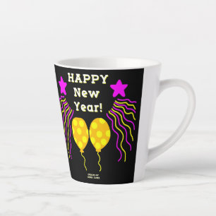 Happy New Year wünscht kleine Tasse