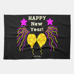 Happy New Year wünscht Küchenhandtuch Geschirrtuch