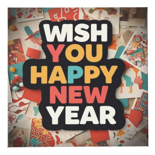 Happy New year Würfel (Rechts)