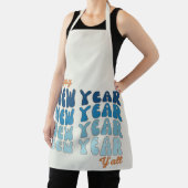 Happy New Year Y'all Groovy Schürze (InSitu)