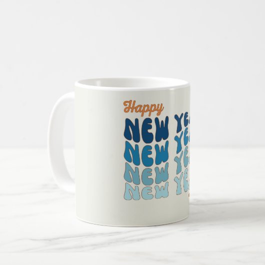 Happy New Year Y'all Kaffeetasse (Vorderseite Links)