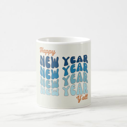 Happy New Year Y'all Kaffeetasse (Mittel)