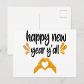 Happy New Year Y'all Postkarte (Vorne/Hinten)