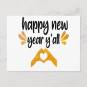 Happy New Year Y'all Postkarte (Vorderseite)