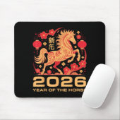 Happy New Year-year Of The Horse Chinese New-year Mousepad (Mit Mouse)
