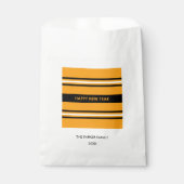 Happy New Year Yellow and Black Geschenktütchen (Vorderseite)