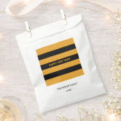 Happy New Year Yellow and Black Geschenktütchen (Ausgeschnitten)