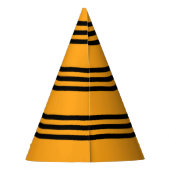 Happy New Year Yellow and Black Partyhütchen (Rückseite)