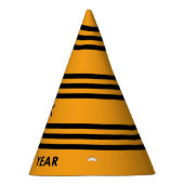 Happy New Year Yellow and Black Partyhütchen (Rechts)