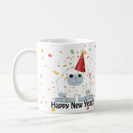 Happy New Year Yeti Kaffeetasse