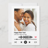 Happy New Year Your Lieblings Song Grußkarte Karte (Vorderseite)