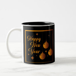 Happy New Year Zweifarbige Tasse